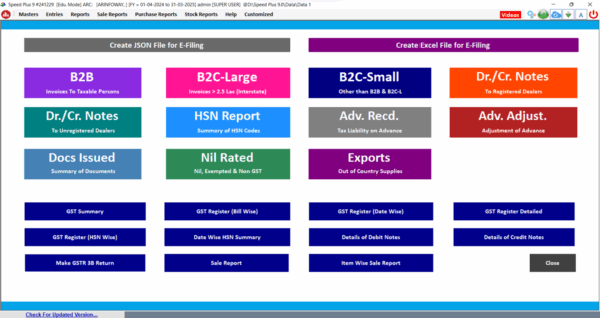 SPEED PLUS 9.0 GST Ready Business ERP Billing Software - Image 5